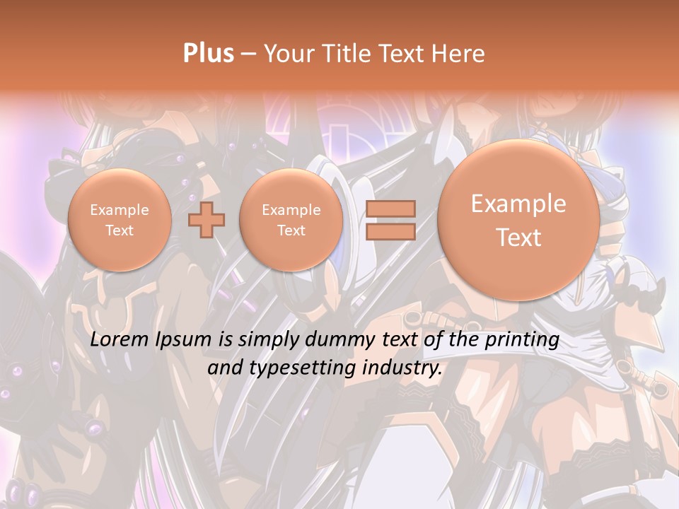 A Group Of Anime Characters Standing Next To Each Other PowerPoint Template