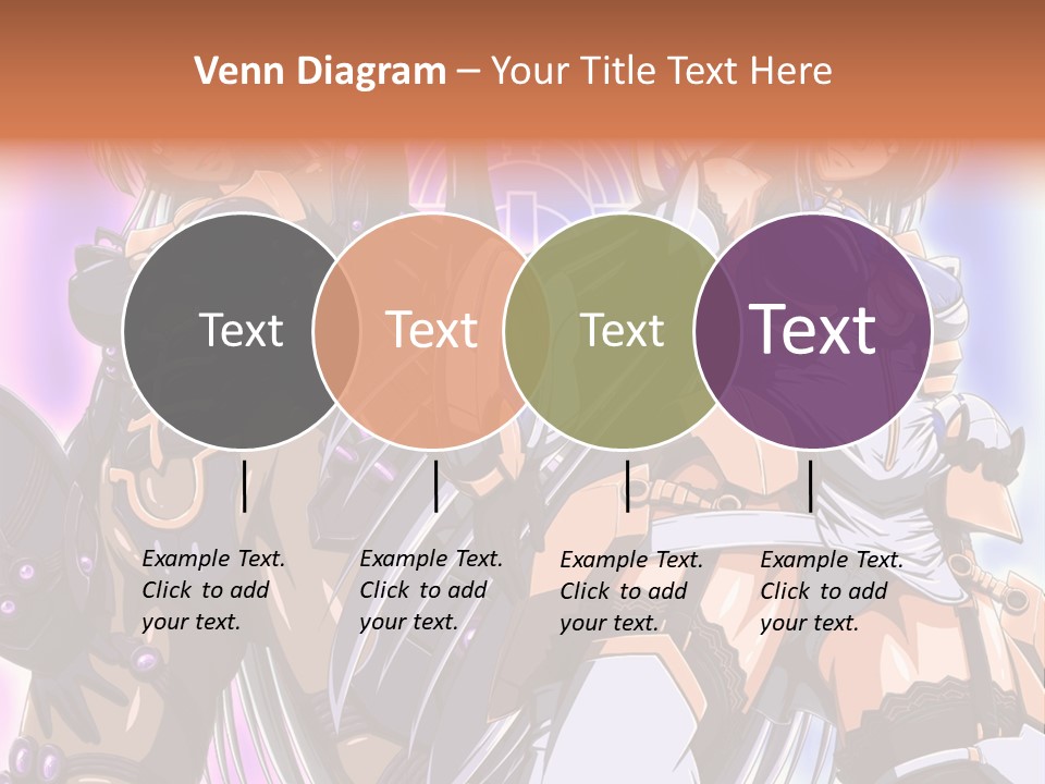 A Group Of Anime Characters Standing Next To Each Other PowerPoint Template