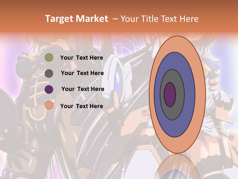 A Group Of Anime Characters Standing Next To Each Other PowerPoint Template