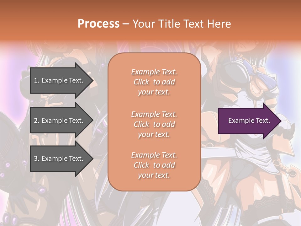 A Group Of Anime Characters Standing Next To Each Other PowerPoint Template