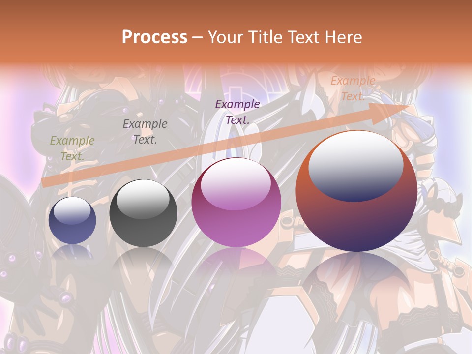 A Group Of Anime Characters Standing Next To Each Other PowerPoint Template