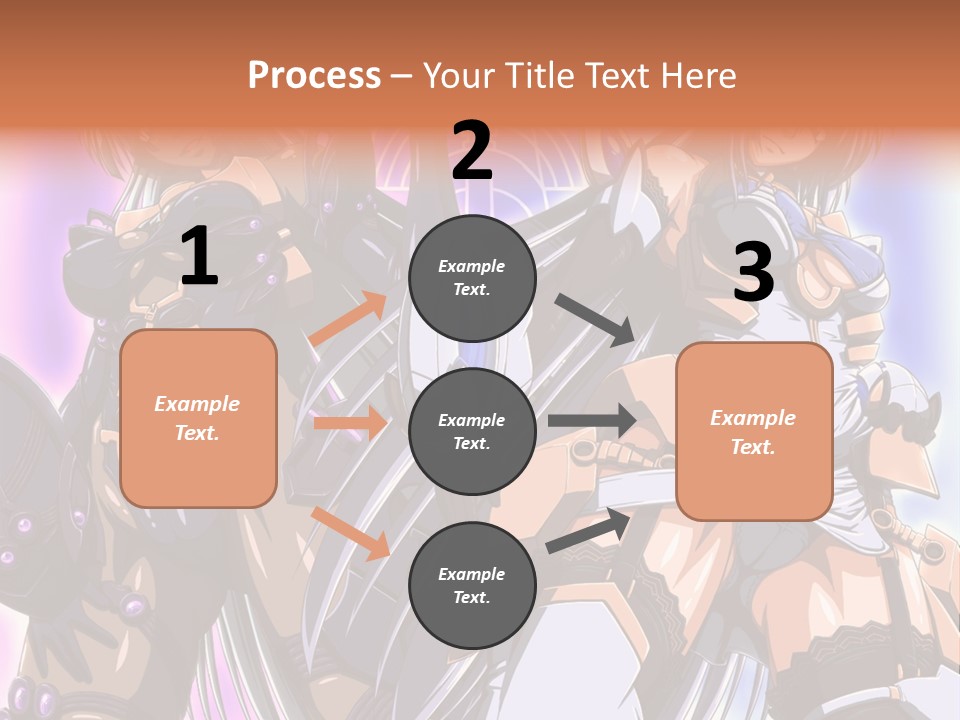 A Group Of Anime Characters Standing Next To Each Other PowerPoint Template