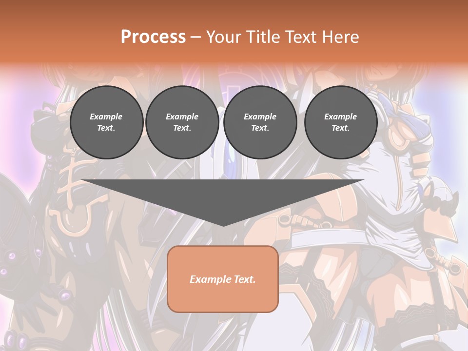 A Group Of Anime Characters Standing Next To Each Other PowerPoint Template