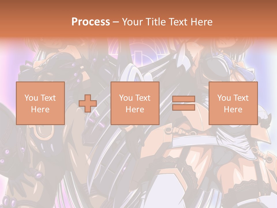 A Group Of Anime Characters Standing Next To Each Other PowerPoint Template