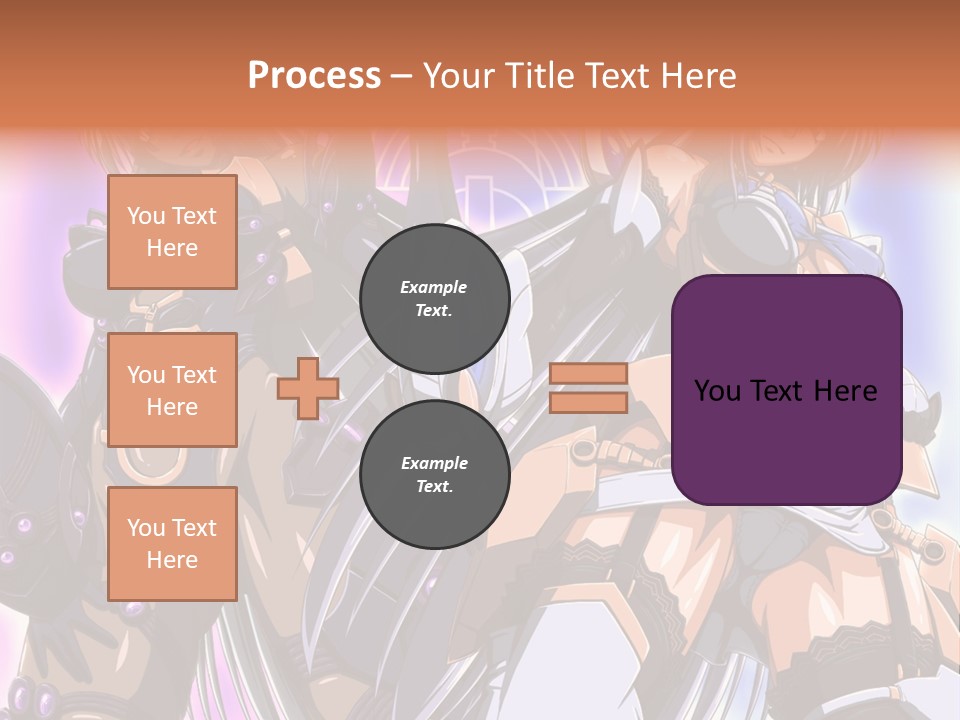 A Group Of Anime Characters Standing Next To Each Other PowerPoint Template