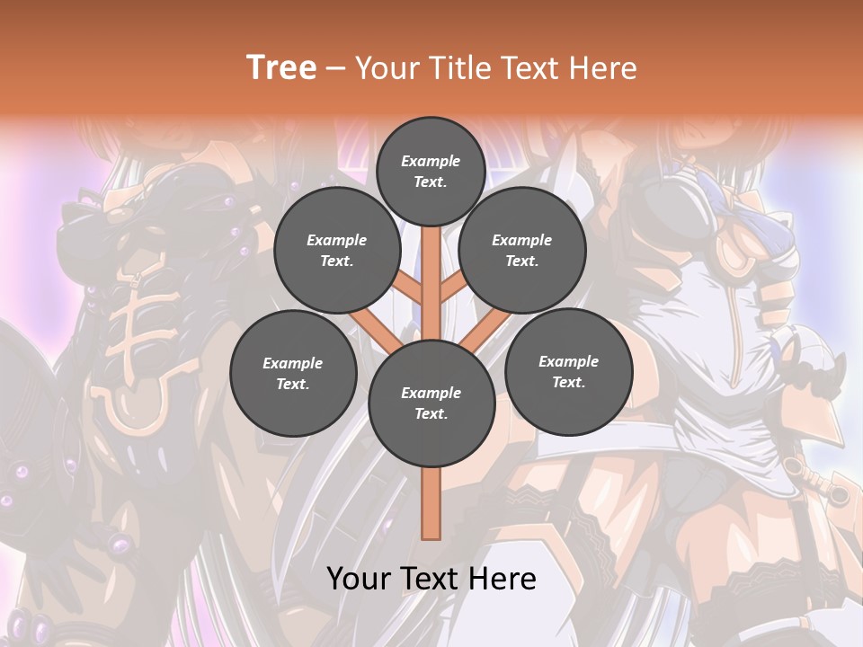 A Group Of Anime Characters Standing Next To Each Other PowerPoint Template