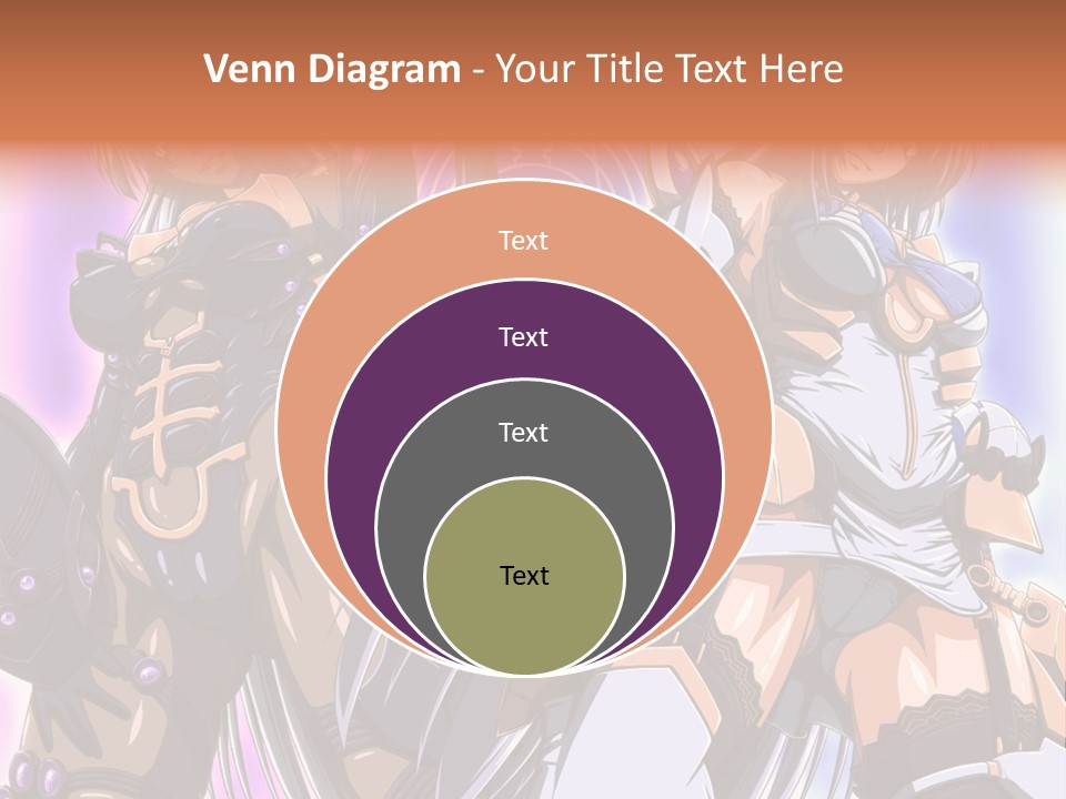 A Group Of Anime Characters Standing Next To Each Other PowerPoint Template