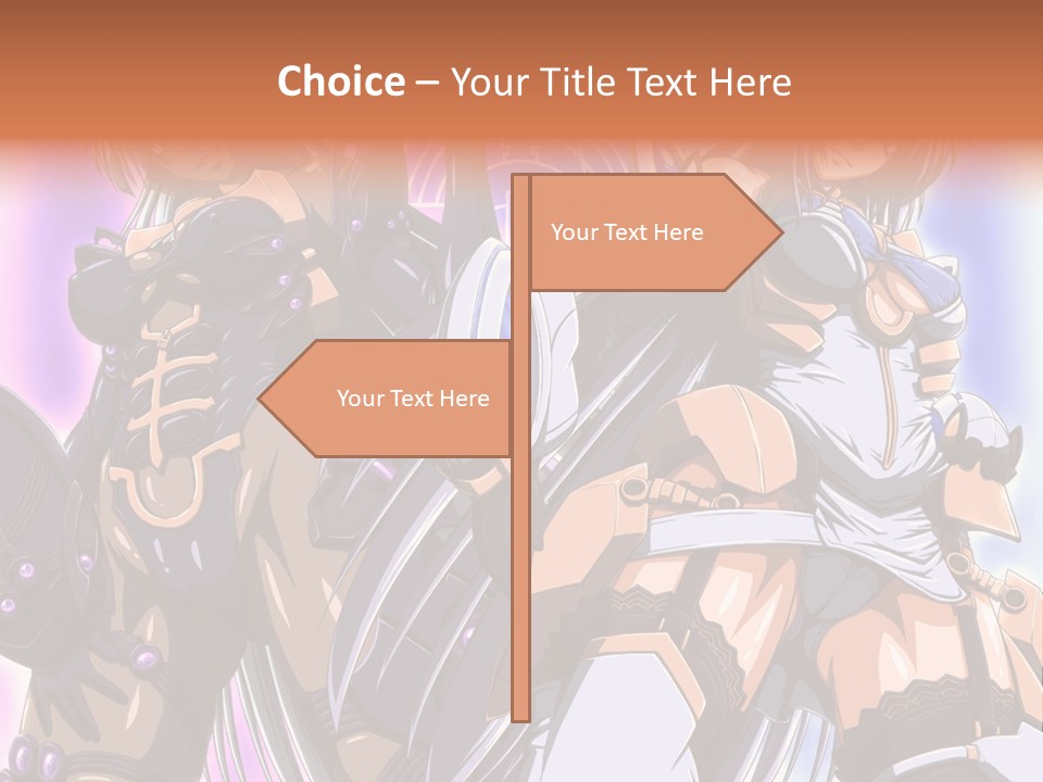 A Group Of Anime Characters Standing Next To Each Other PowerPoint Template