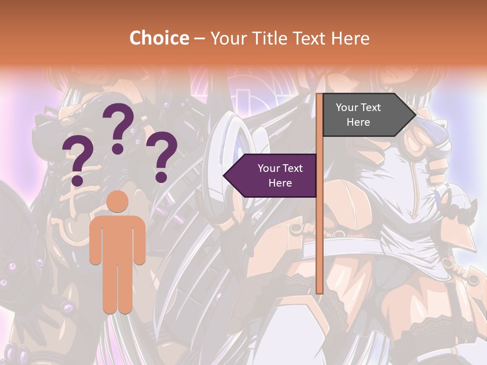 A Group Of Anime Characters Standing Next To Each Other PowerPoint Template