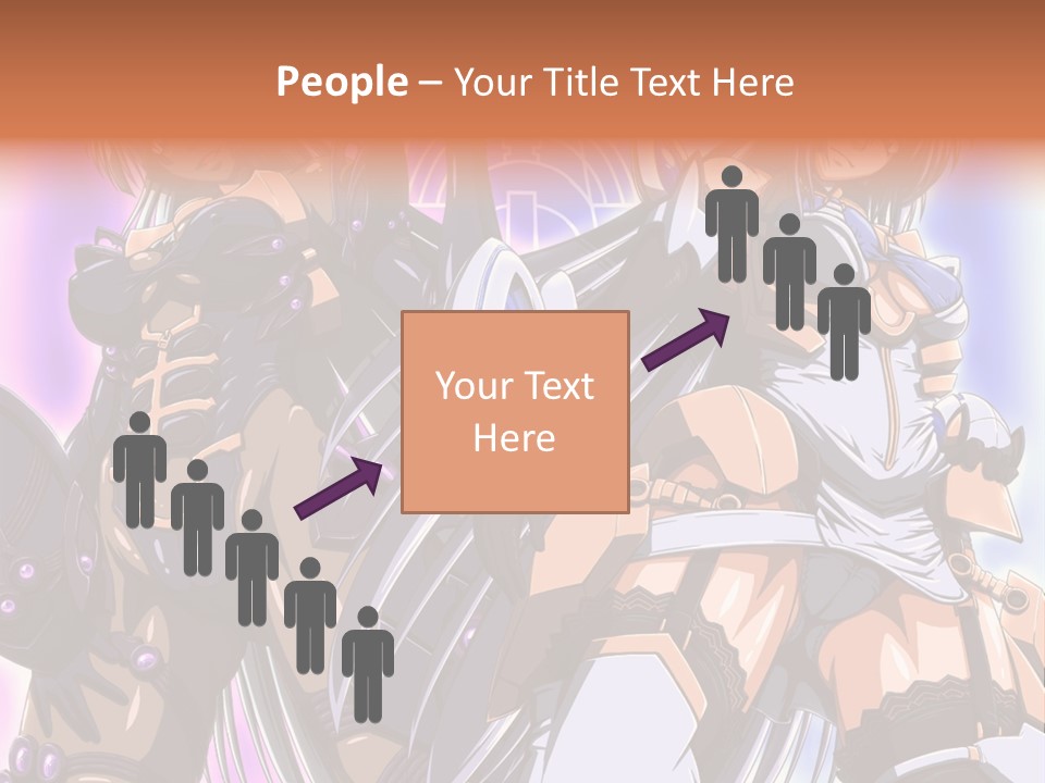 A Group Of Anime Characters Standing Next To Each Other PowerPoint Template