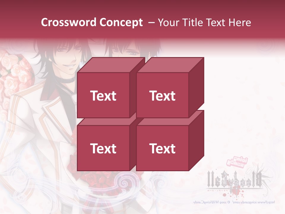 A Couple Holding A Bouquet Of Roses Powerpoint Template PowerPoint Template