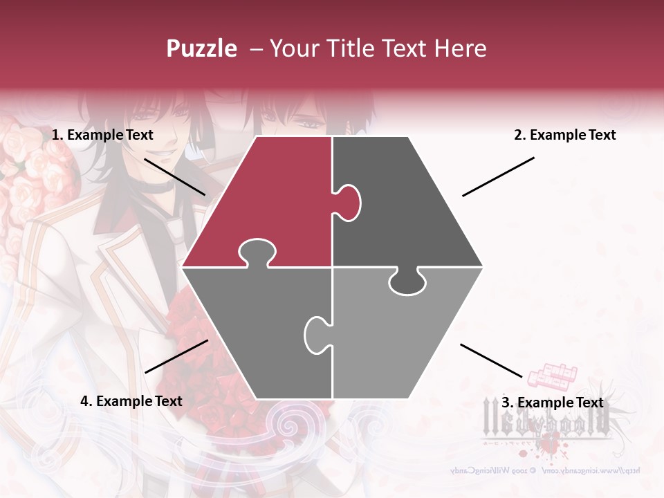 A Couple Holding A Bouquet Of Roses Powerpoint Template PowerPoint Template