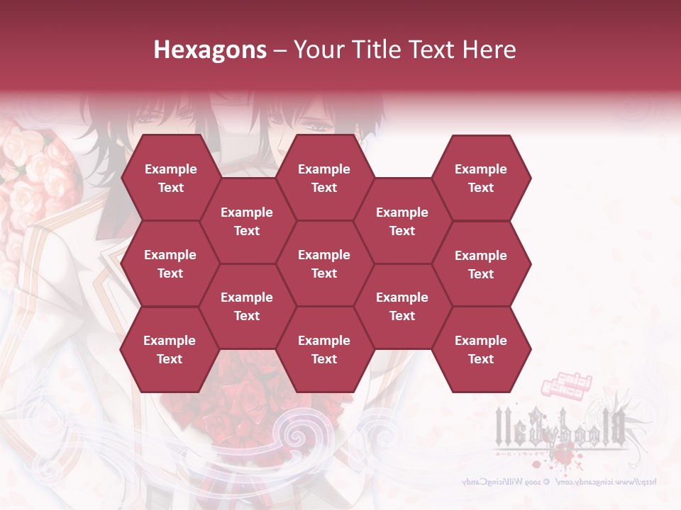 A Couple Holding A Bouquet Of Roses Powerpoint Template PowerPoint Template