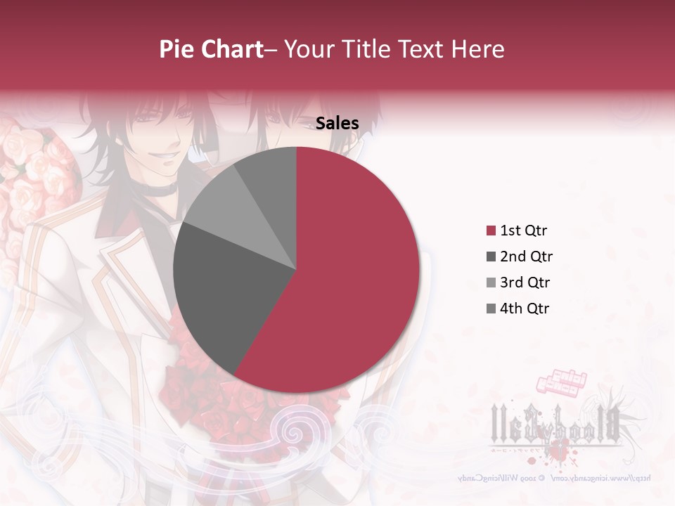 A Couple Holding A Bouquet Of Roses Powerpoint Template PowerPoint Template