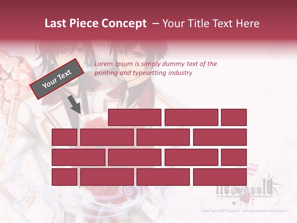 A Couple Holding A Bouquet Of Roses Powerpoint Template PowerPoint Template