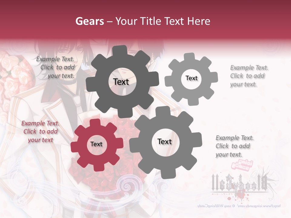 A Couple Holding A Bouquet Of Roses Powerpoint Template PowerPoint Template