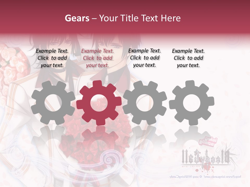 A Couple Holding A Bouquet Of Roses Powerpoint Template PowerPoint Template