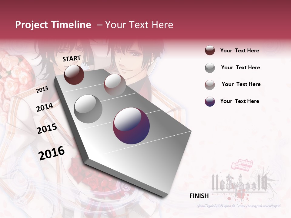 A Couple Holding A Bouquet Of Roses Powerpoint Template PowerPoint Template