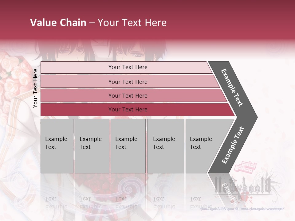 A Couple Holding A Bouquet Of Roses Powerpoint Template PowerPoint Template