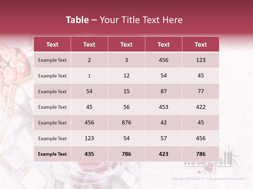 A Couple Holding A Bouquet Of Roses Powerpoint Template PowerPoint Template