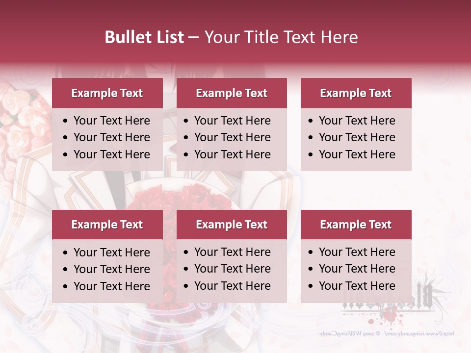 A Couple Holding A Bouquet Of Roses Powerpoint Template PowerPoint Template