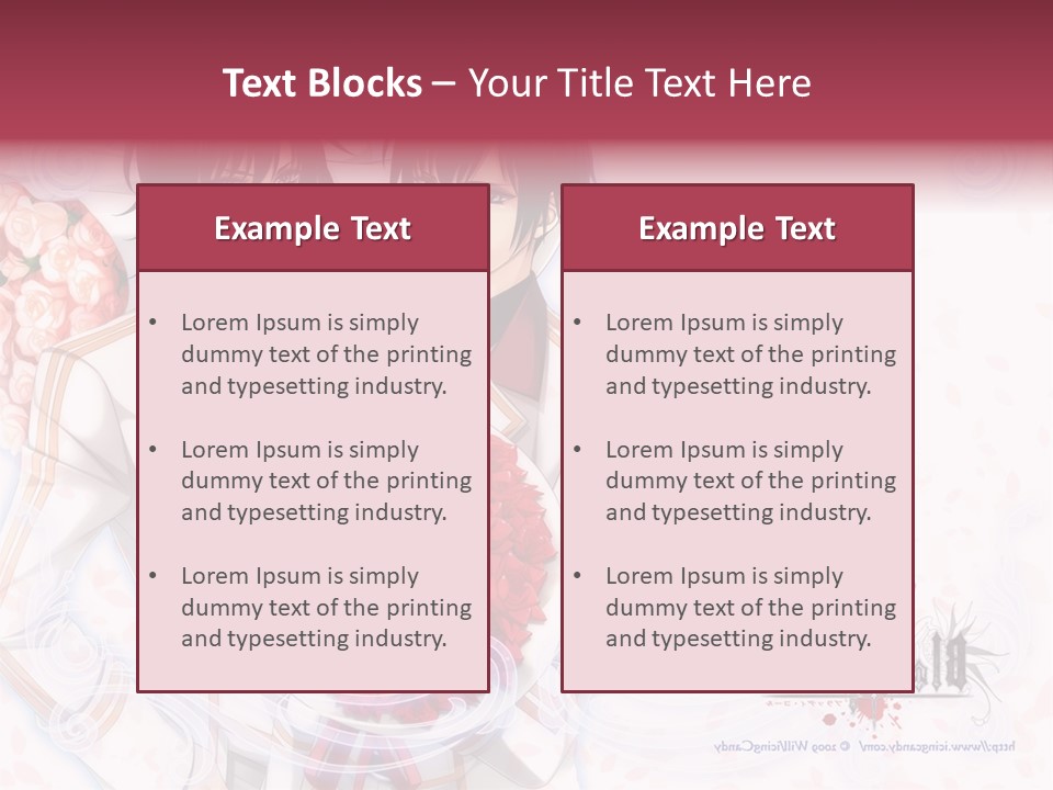 A Couple Holding A Bouquet Of Roses Powerpoint Template PowerPoint Template
