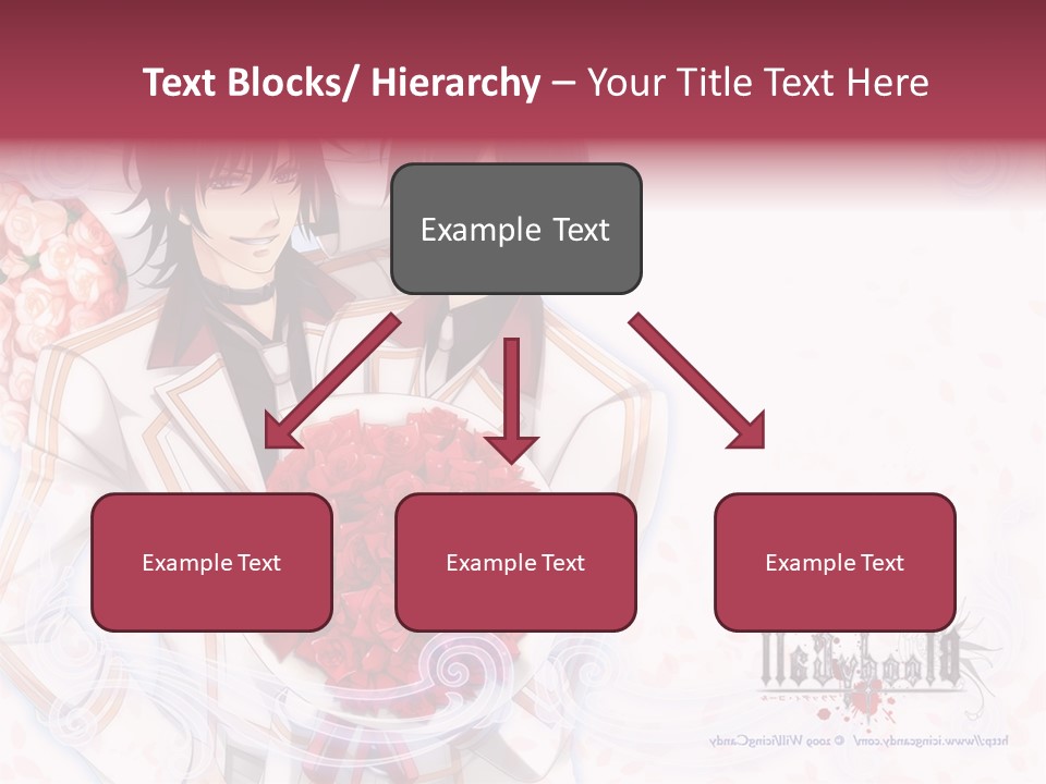 A Couple Holding A Bouquet Of Roses Powerpoint Template PowerPoint Template