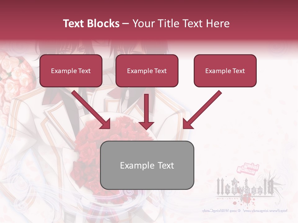 A Couple Holding A Bouquet Of Roses Powerpoint Template PowerPoint Template