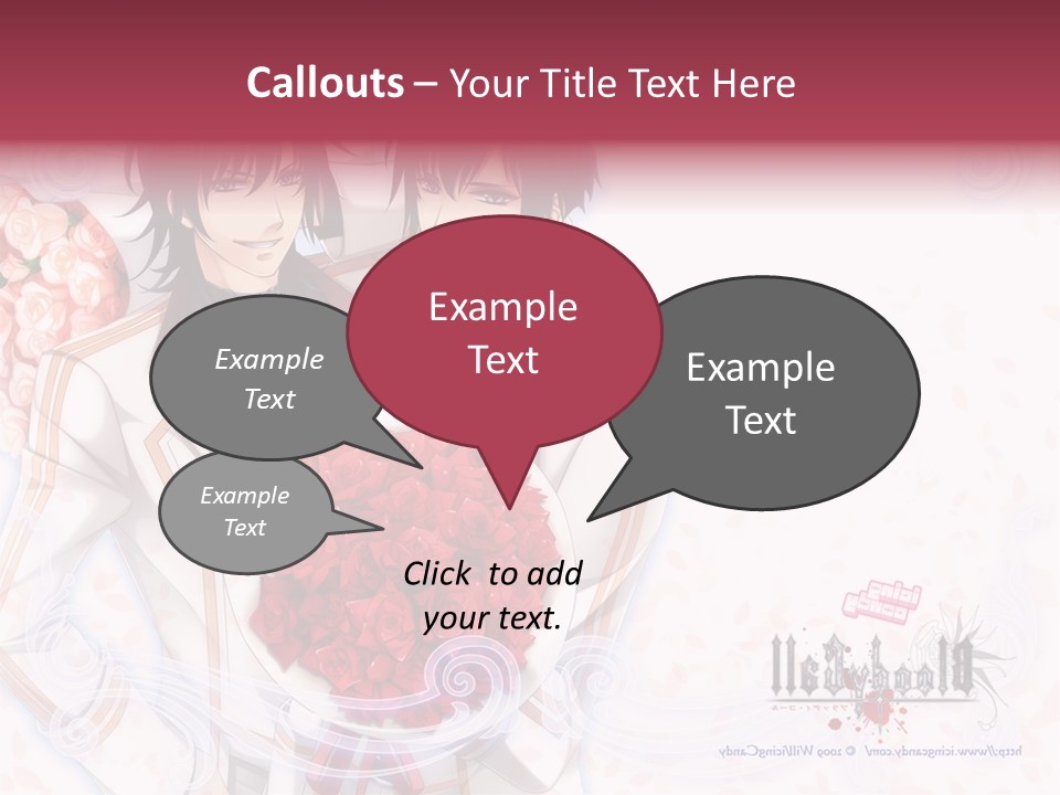 A Couple Holding A Bouquet Of Roses Powerpoint Template PowerPoint Template