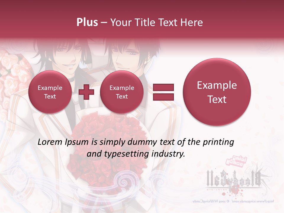 A Couple Holding A Bouquet Of Roses Powerpoint Template PowerPoint Template