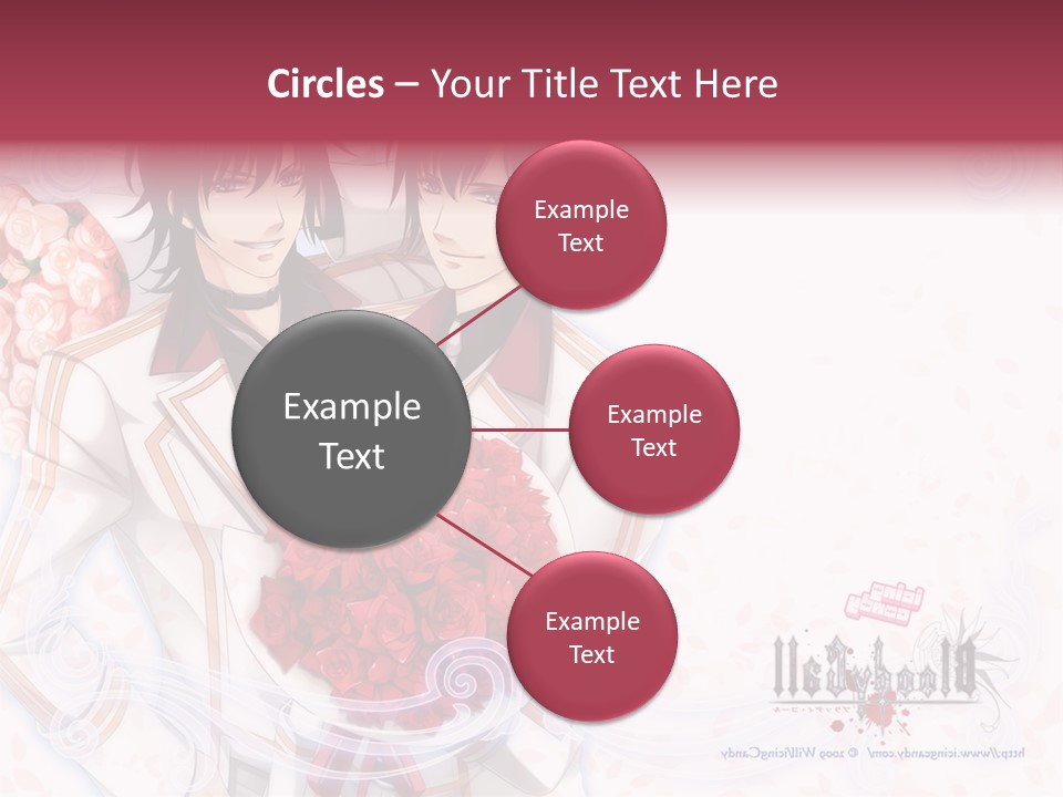 A Couple Holding A Bouquet Of Roses Powerpoint Template PowerPoint Template