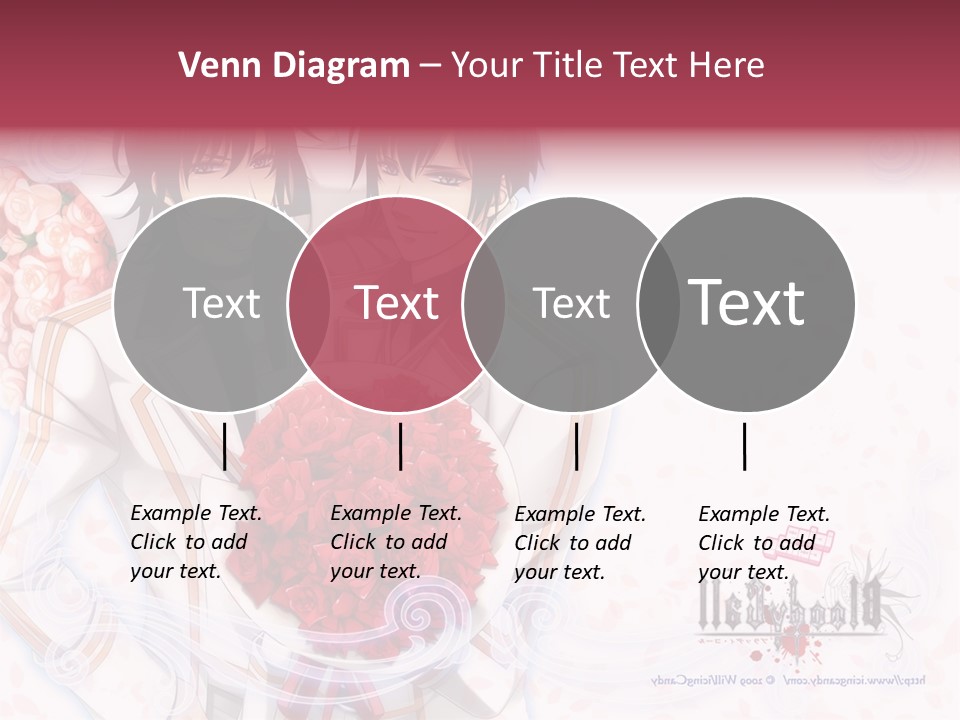 A Couple Holding A Bouquet Of Roses Powerpoint Template PowerPoint Template