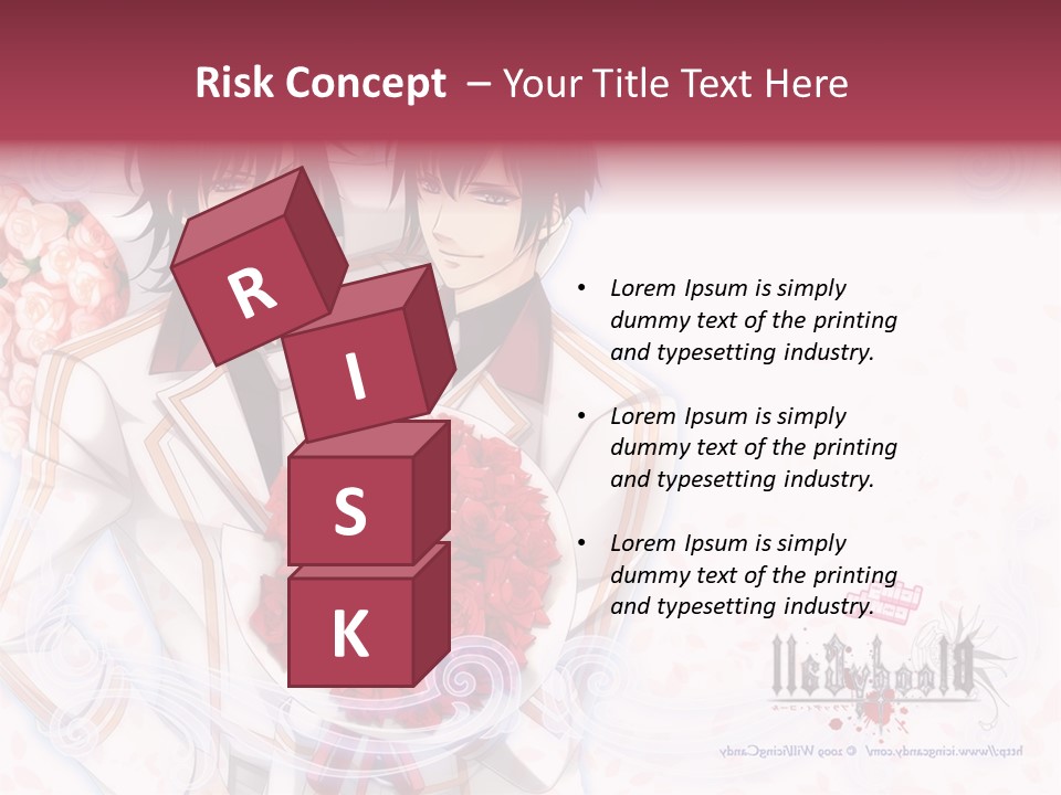 A Couple Holding A Bouquet Of Roses Powerpoint Template PowerPoint Template