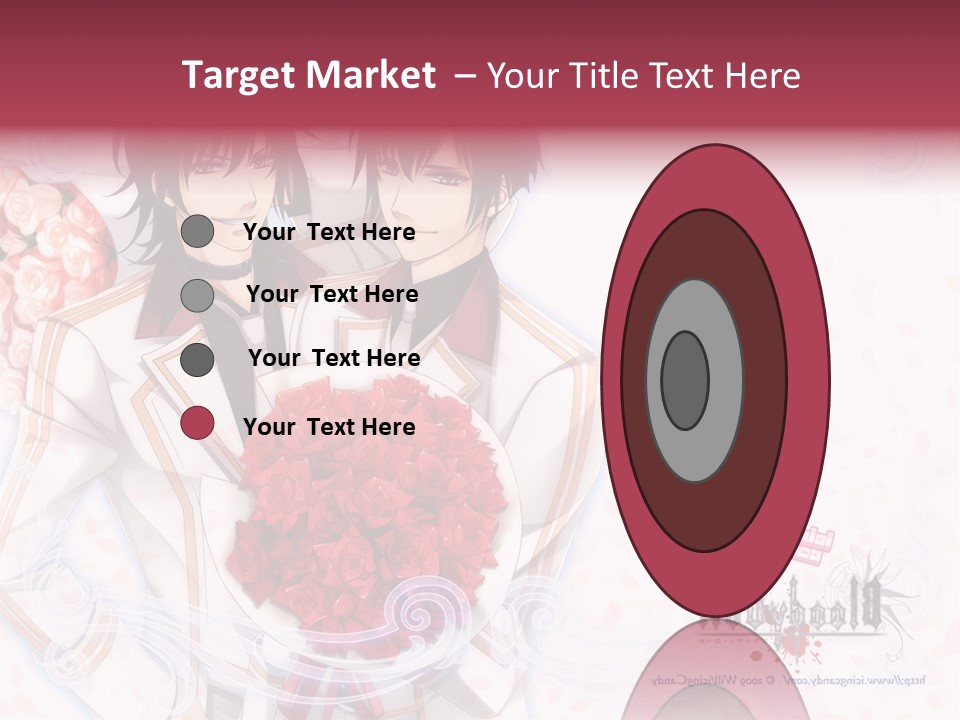 A Couple Holding A Bouquet Of Roses Powerpoint Template PowerPoint Template