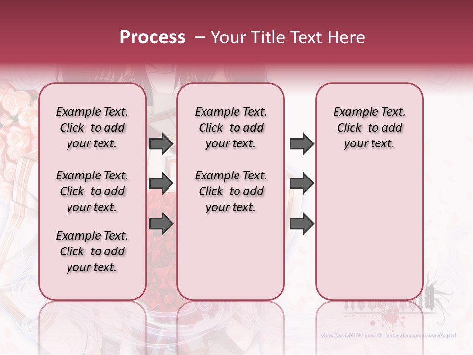 A Couple Holding A Bouquet Of Roses Powerpoint Template PowerPoint Template