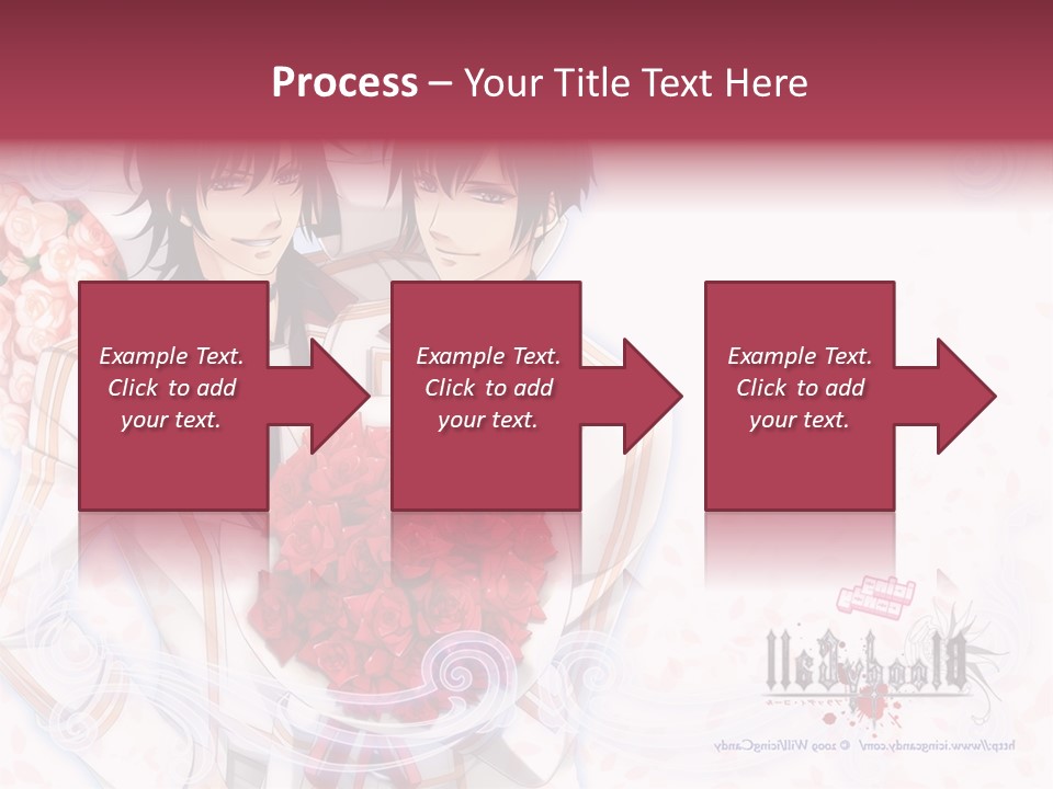 A Couple Holding A Bouquet Of Roses Powerpoint Template PowerPoint Template