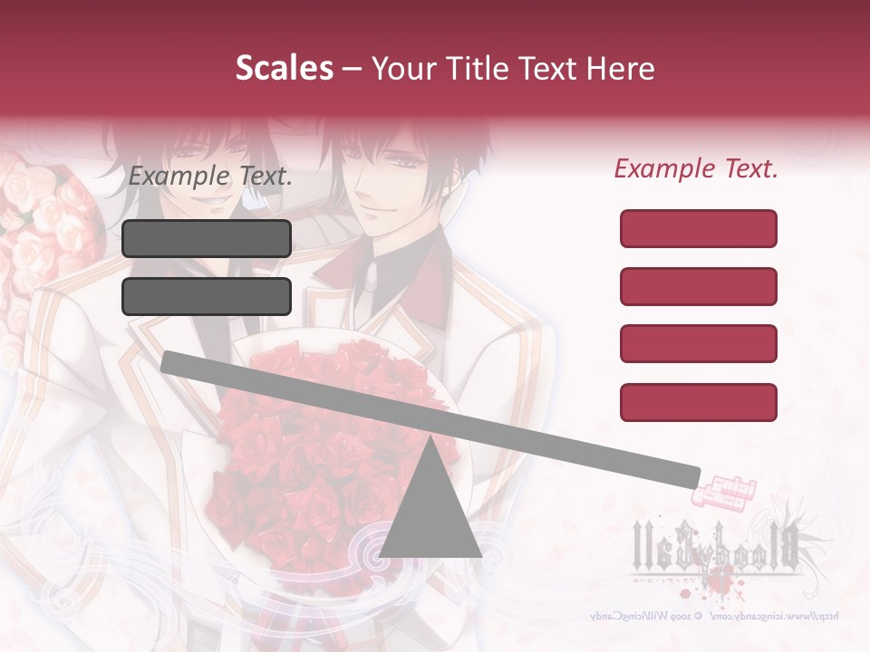 A Couple Holding A Bouquet Of Roses Powerpoint Template PowerPoint Template