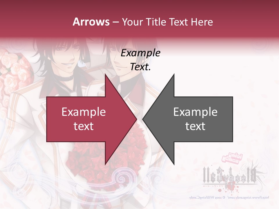 A Couple Holding A Bouquet Of Roses Powerpoint Template PowerPoint Template