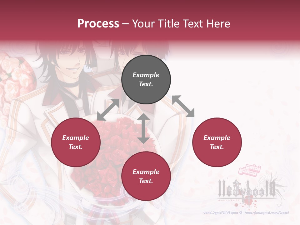 A Couple Holding A Bouquet Of Roses Powerpoint Template PowerPoint Template