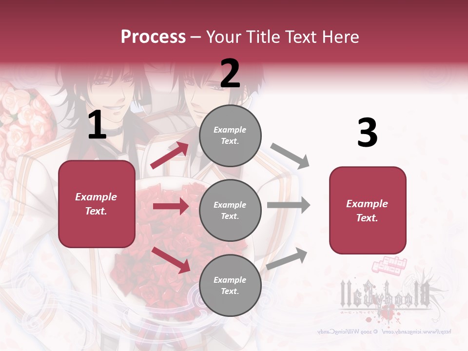 A Couple Holding A Bouquet Of Roses Powerpoint Template PowerPoint Template