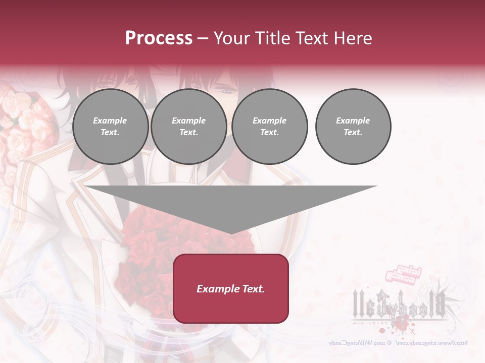 A Couple Holding A Bouquet Of Roses Powerpoint Template PowerPoint Template