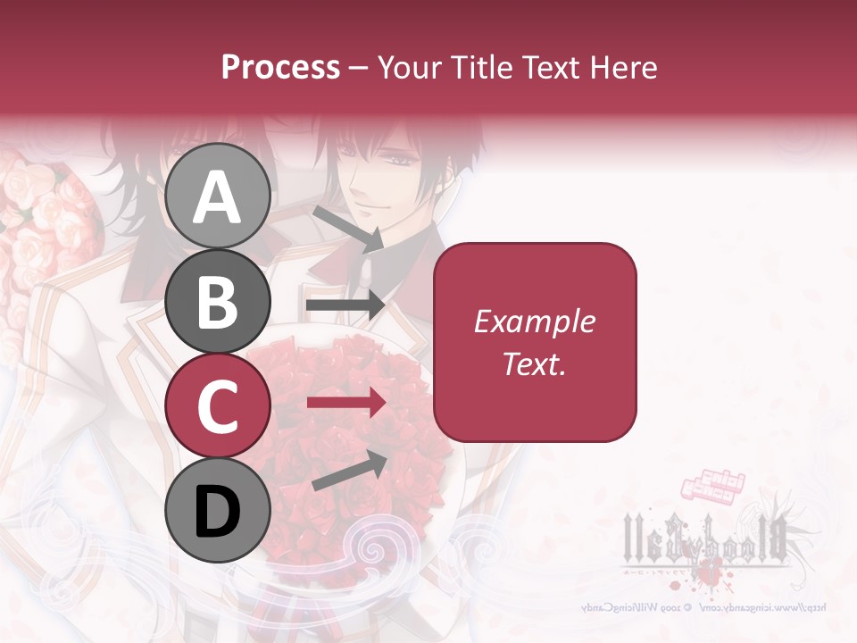 A Couple Holding A Bouquet Of Roses Powerpoint Template PowerPoint Template