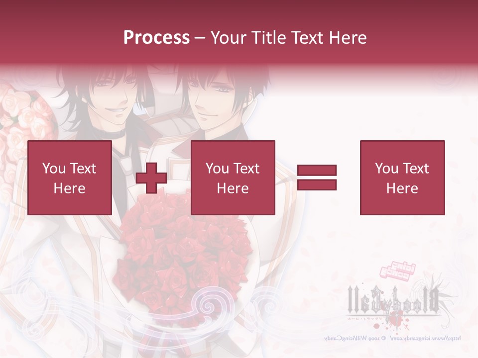 A Couple Holding A Bouquet Of Roses Powerpoint Template PowerPoint Template