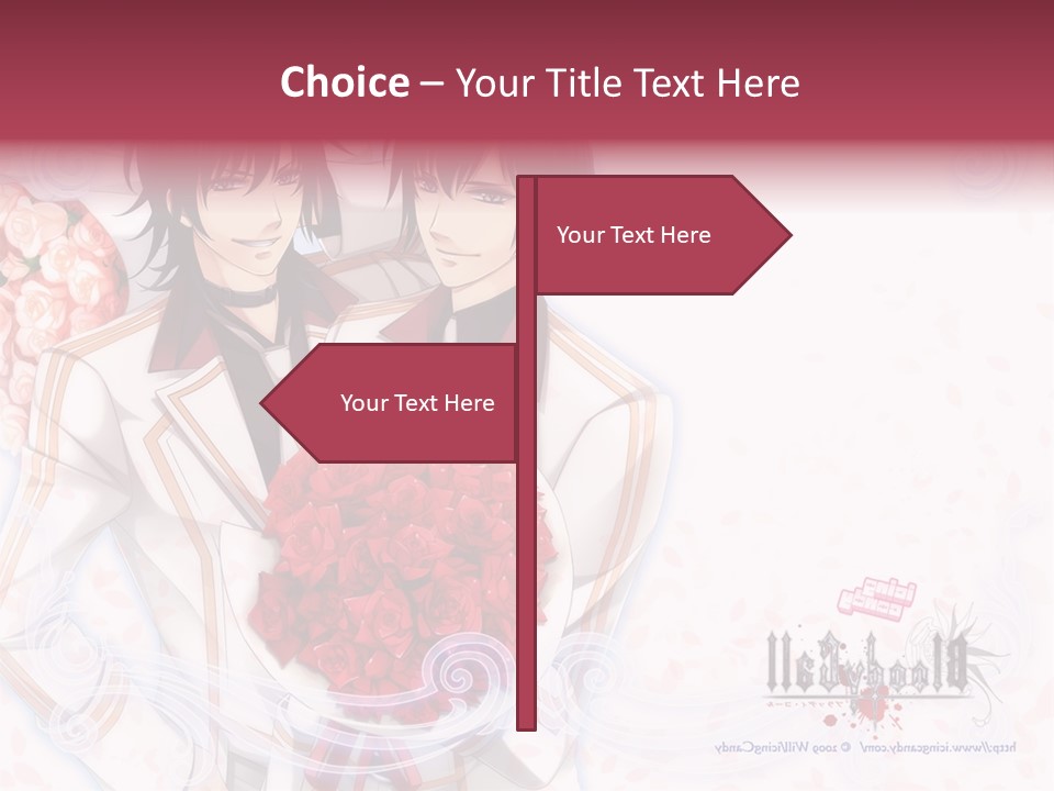 A Couple Holding A Bouquet Of Roses Powerpoint Template PowerPoint Template