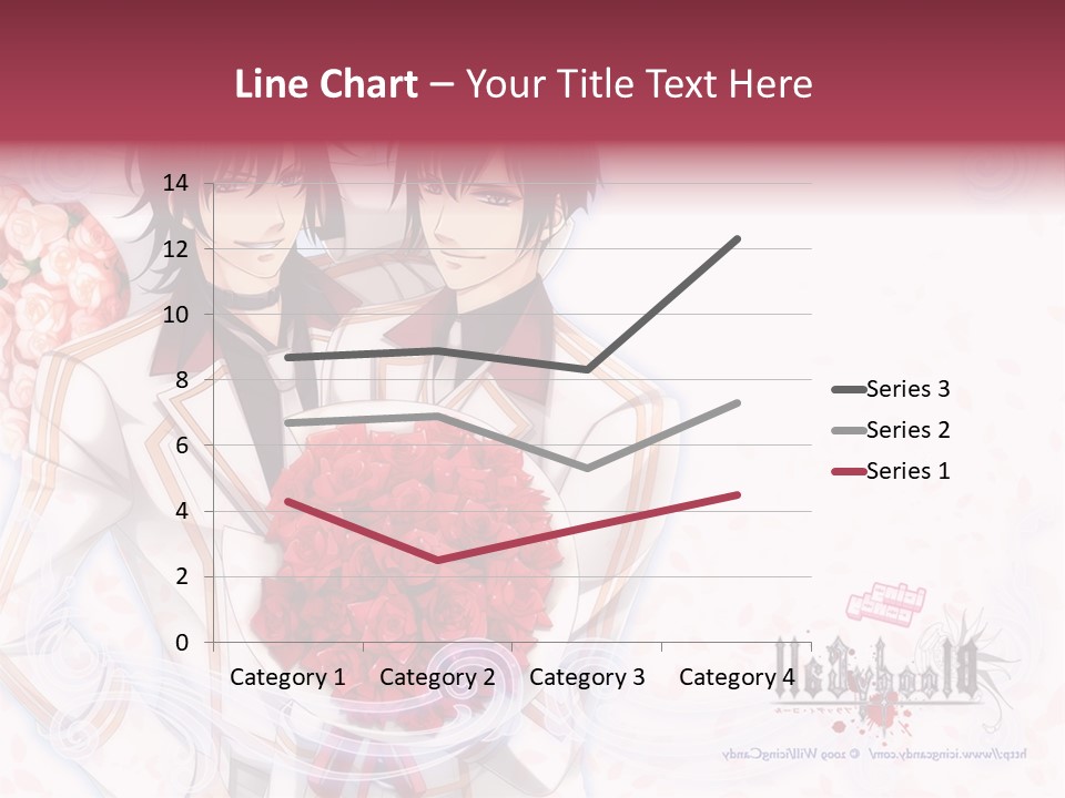 A Couple Holding A Bouquet Of Roses Powerpoint Template PowerPoint Template