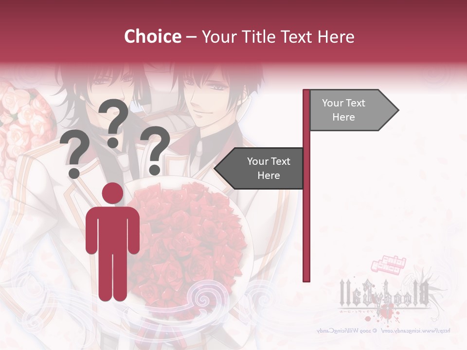 A Couple Holding A Bouquet Of Roses Powerpoint Template PowerPoint Template