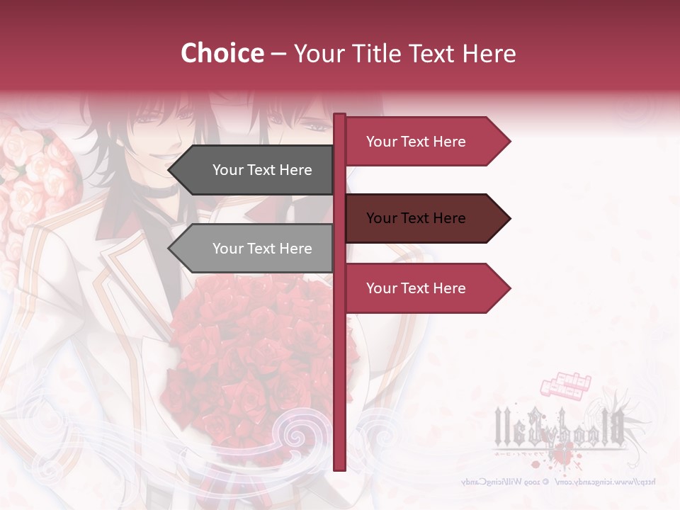 A Couple Holding A Bouquet Of Roses Powerpoint Template PowerPoint Template