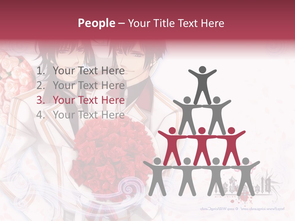 A Couple Holding A Bouquet Of Roses Powerpoint Template PowerPoint Template