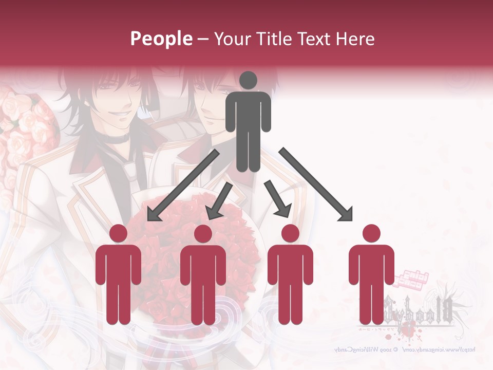 A Couple Holding A Bouquet Of Roses Powerpoint Template PowerPoint Template