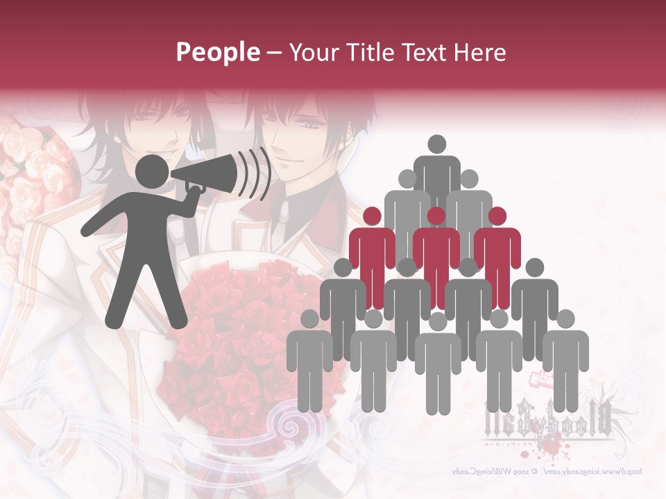 A Couple Holding A Bouquet Of Roses Powerpoint Template PowerPoint Template
